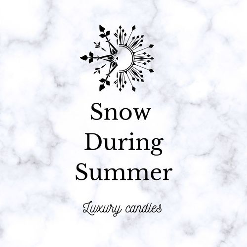 Snow During Summer candles
